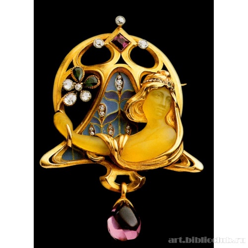 Брошь с подвеской «Нимфа»