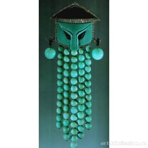 Корсажная брошь «Китайская маска»