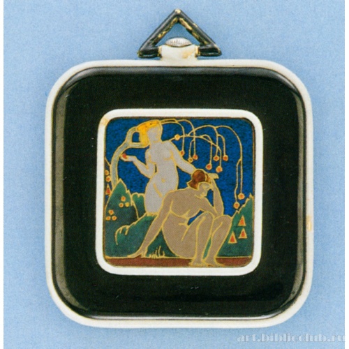 Карманные часы (крышка с изображением Адама и Евы в Эдеме)