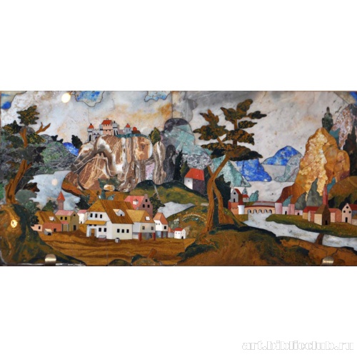 Речной пейзаж. Фрагмент