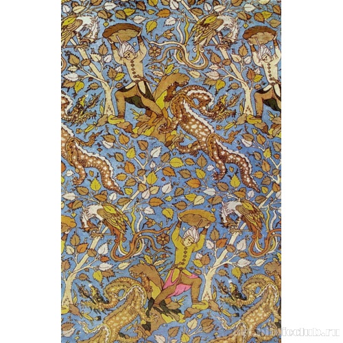 Кафтан из парчи с изображением Искандара, поражающего дракона