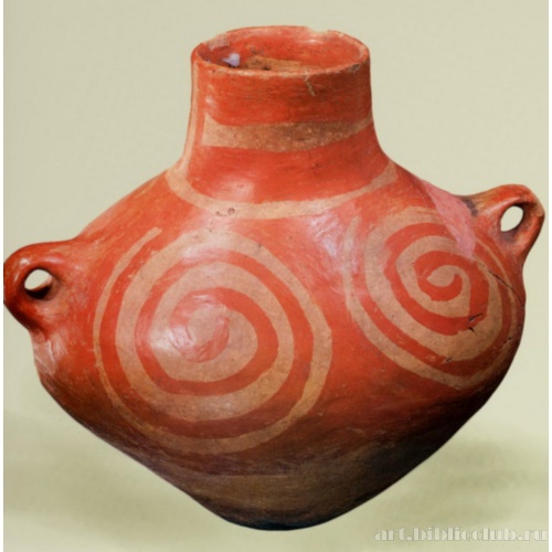 Расписной керамический сосуд