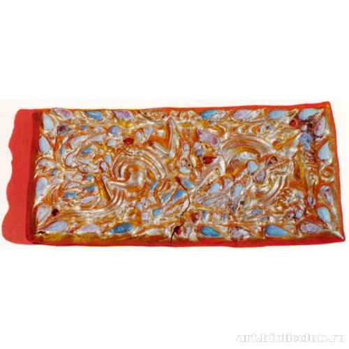 Поясная пластина со сценой борьбы тигров и дракона