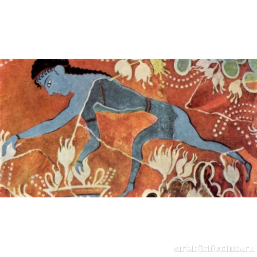 Собиратель шафрана. Фрагмент фрески Кносского дворца