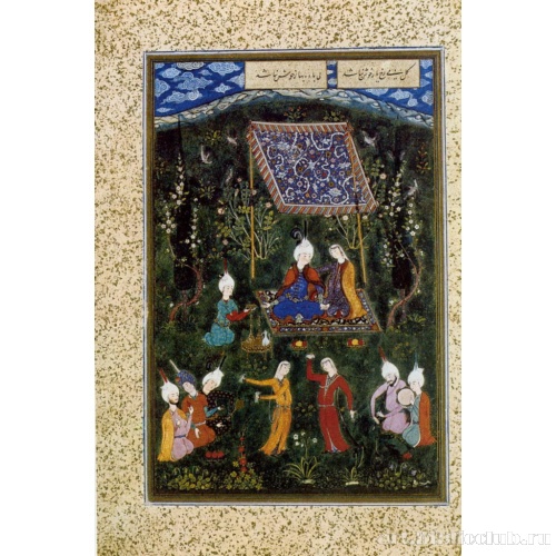 Султан Мухаммад. Пикник влюбленных. Миниатюра рукописи «Диван» Хафиза