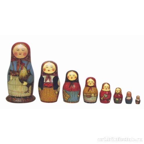 Матрешка с несушкой. Восьмиместная