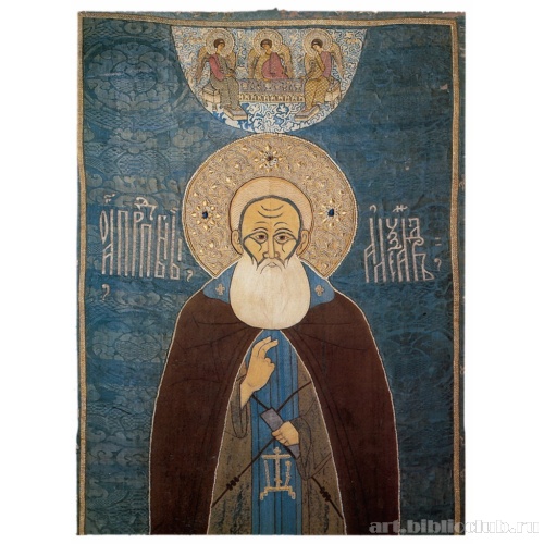 Покров «Преподобный Александр Свирский». Фрагмент