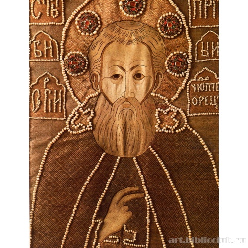 Покров «Сергий Радонежский с житием». Фрагмент