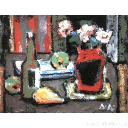 Красная ваза