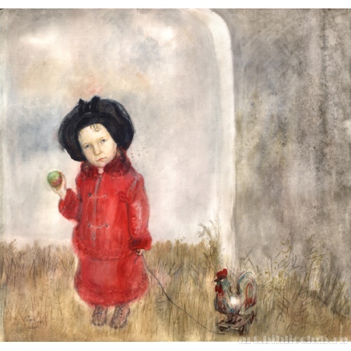 Девочка с петушком