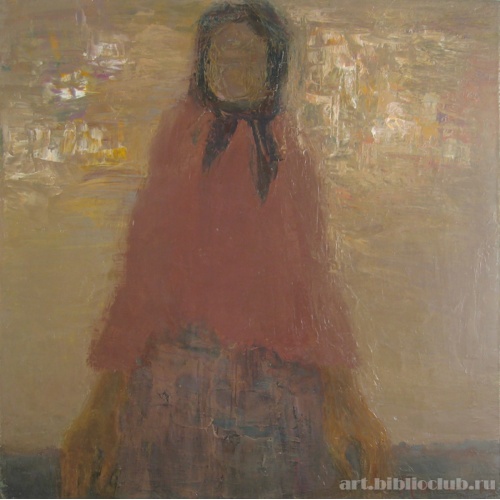 Старушка в чёрном платке