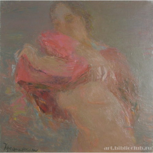 Снимающая платье. На берегу