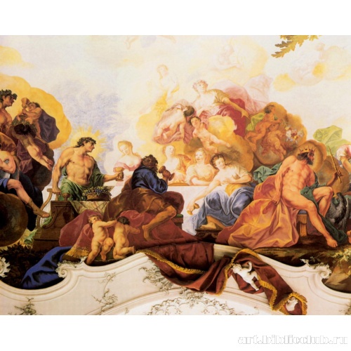 Фреска с изображением пиршества богов. Парковый зал