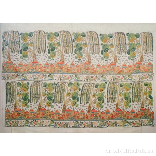 Турецкая вышивка с городскими мотивами