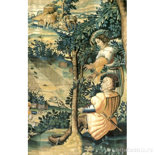 Гобелен со сценой королевской охоты. Фрагмент