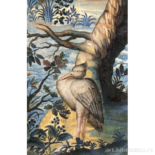 Птица. Фрагмент гобелена