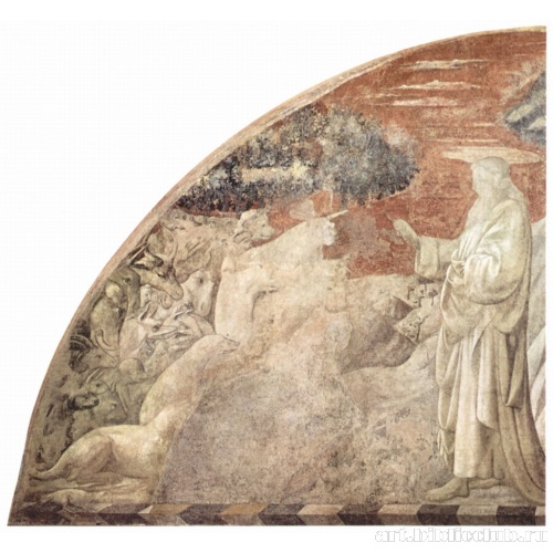 Сотворение животных. Фрески церкви Санта Мария Новелла