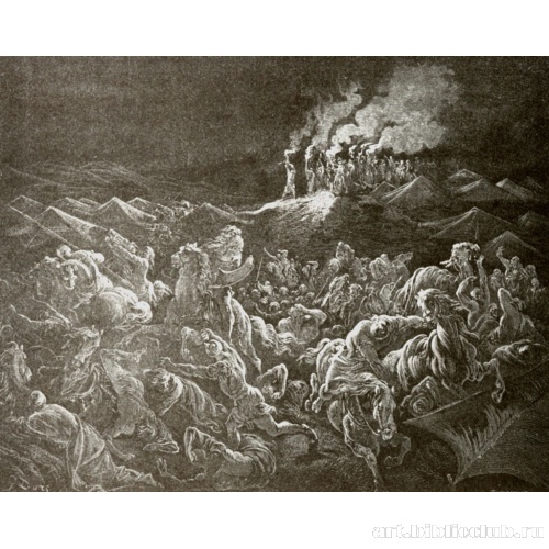 Гедеон поражает стан Мидиамский