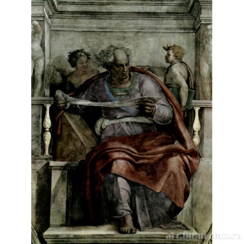 Пророк Иоиль. Фрески Сикстинской капеллы