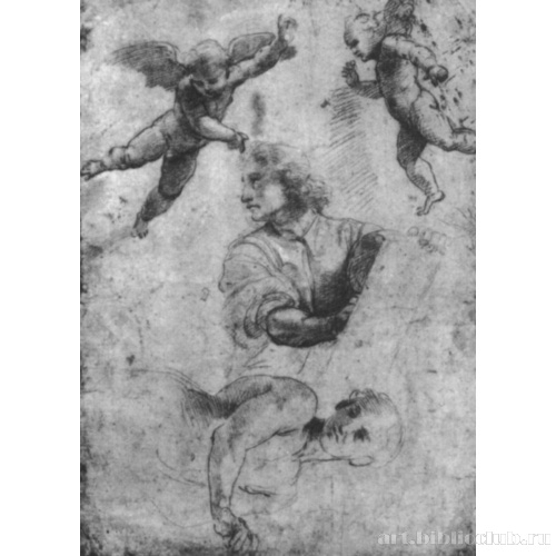 Даниил и ангел. Этюды для мозаик Капеллы Киджи