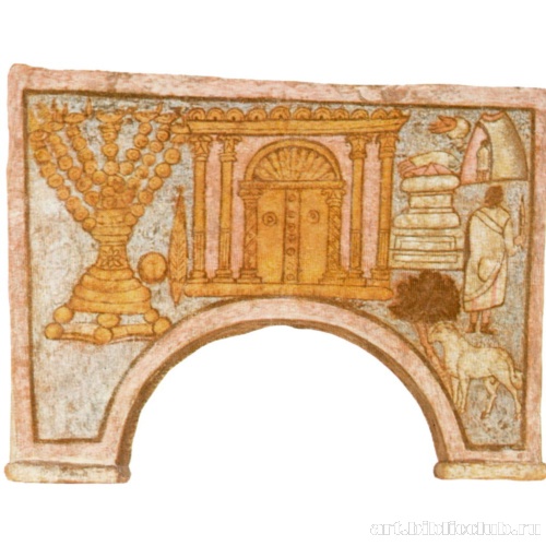 Синагога в Дура-Европос: Иерусалимский Храм и жертвоприношение Исаака