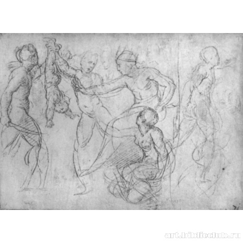 Суд Соломона, этюд