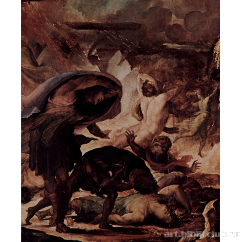 Наказание адским огнем (Страшный суд), деталь