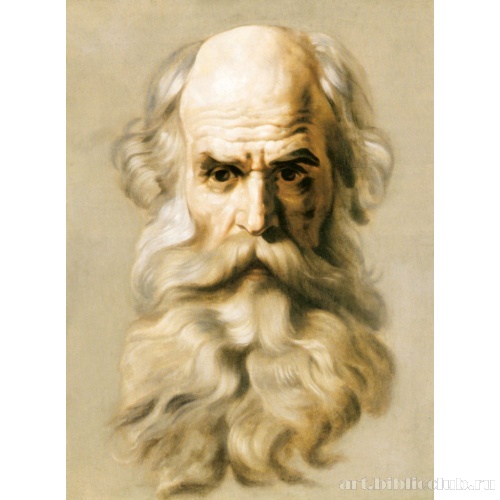 Голова апостола. Этюд для росписи Исаакиевского собора в Петербурге.