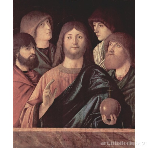 Спаситель, благославляющий четырех апостолов