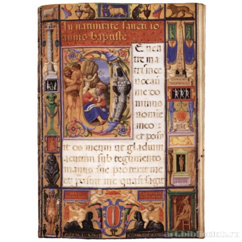 Требник Колонна, сцена: Призвание Иоанна