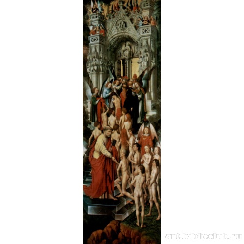 Св. Петр во вратах рая встречает праведников