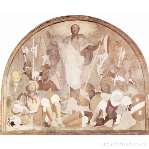 Цикл фресок «Страсти Христовы» в Чертоза дель Галуззо, сцена: Воскресение Христово, фрагмент