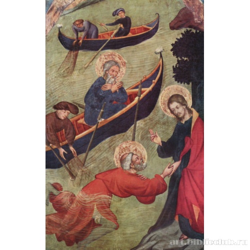 Алтарь святого Петра: Иисус поддерживает Петра при хождении по водам