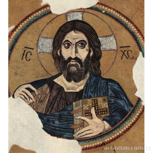 Мозаики церкви в Дафни, сцена: Христос Пантократор