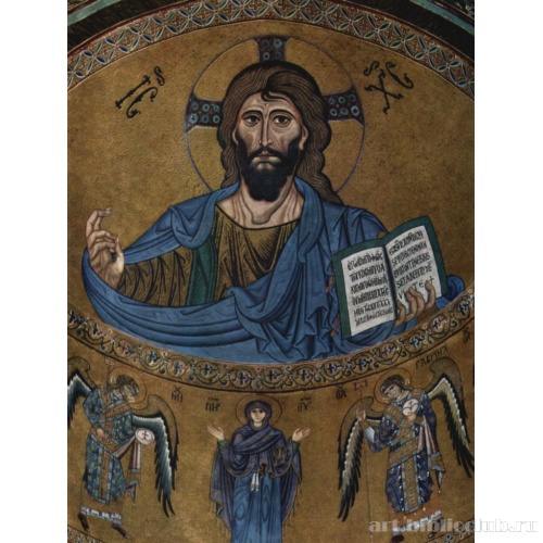 Мозаика сбора в Кефалу, сцена: Христос Пантократор