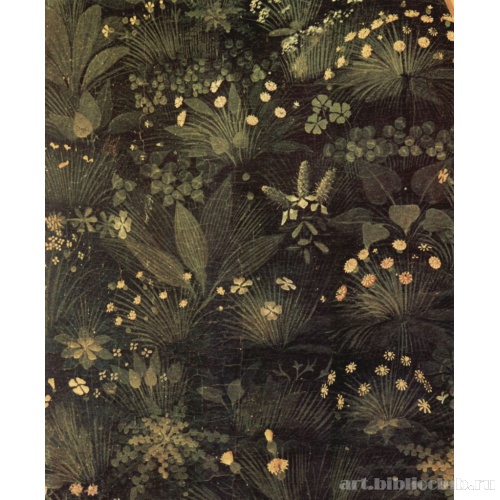 Центральная часть алтаря со сценами из Жизни Марии, сцена: Благовещение, деталь