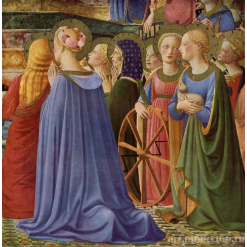 Коронование Марии, деталь