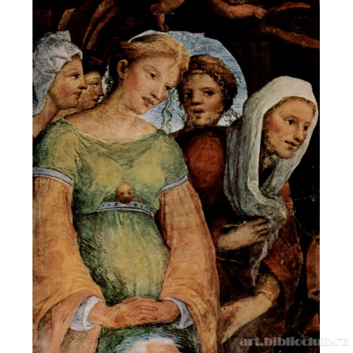 Фрески в капелле св. Бенединка в Сиене, сцена: Смерть Марии, деталь