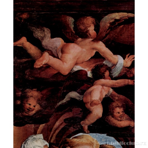 Фрески в капелле св. Бенединка в Сиене, сцена: Смерть Марии, деталь: Ангел