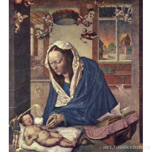 Алтарь Девы Марии, средняя часть, сцена: Мария с Младенцем