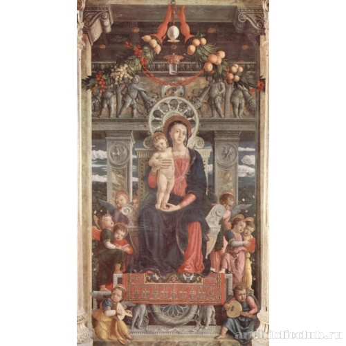 Алтарь Сан Зено в Вероне. Мадонна на престоле с ангелом