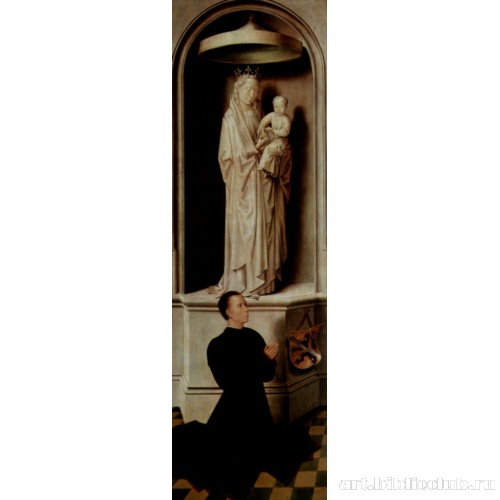 Молящийся донатор Анжело Тани и Мария с младенцем