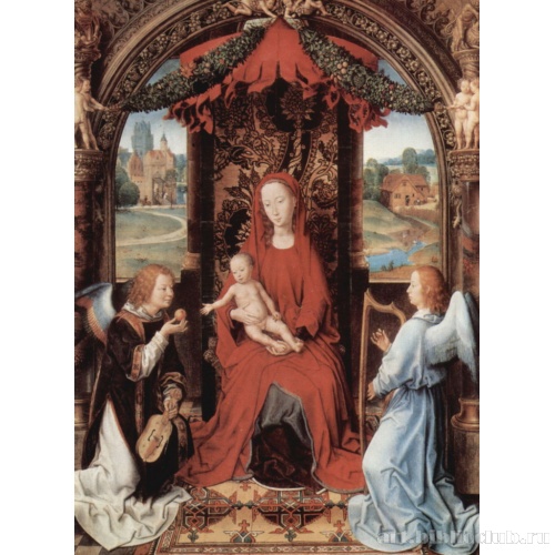 Мадонна на троне и музицирующий ангел