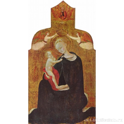 Коронование Марии с младенцем двумя ангелами