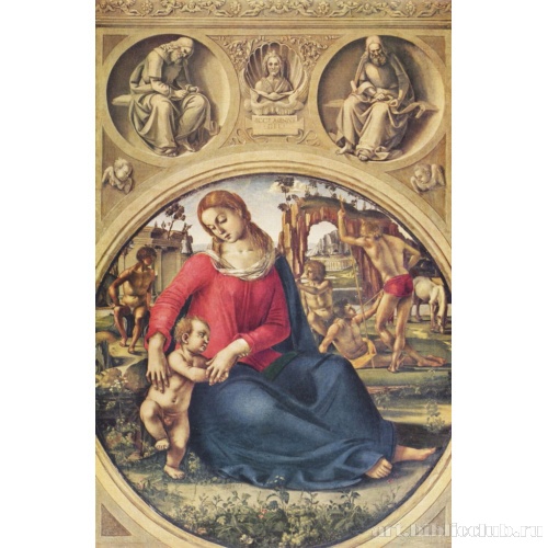 Мария с младенцем, тондо