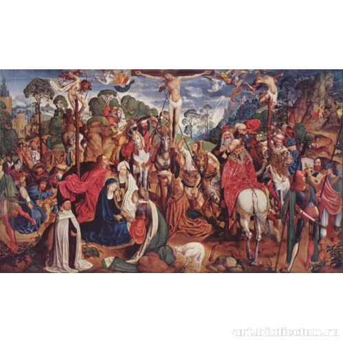 Аахенский Алтарь (триптих Страстей Христовых), центральная часть: Распятие