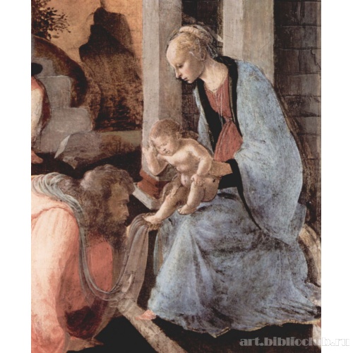 Поклонение волхвов (Лондон), деталь