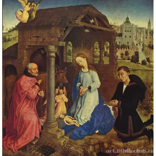 Миддельбургский алтарь (Алтарь Бладелена), центральная часть. Рождество