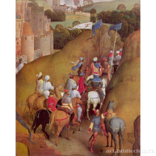 Сцены из Жизни Марии, деталь: Путь волхвов