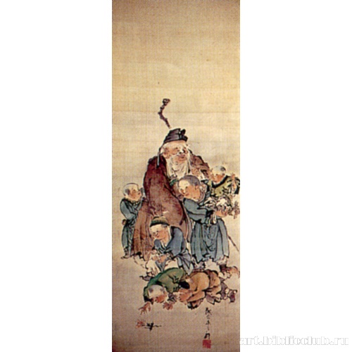 Старик с детьми